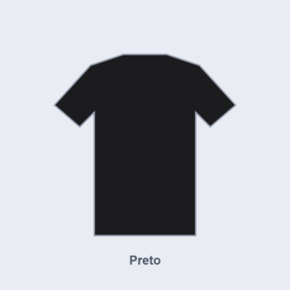 T-shirt de algodão - Preto