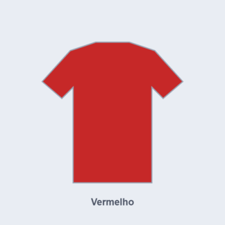 T-shirt de algodão - Vermelho